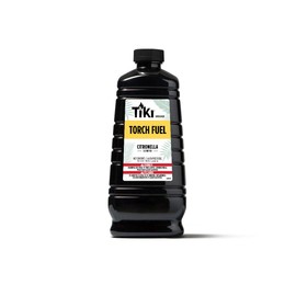 TIKI Citronella Torch Fuel – 1/2 Gallon (64 oz.), Easy Pour, Long-Lasting for Outdoor Torches & Table Torches, with Citronella & Lemongrass Oil, for Patio, Garden & Backyard Use