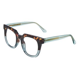 Peepers by PeeperSpecs Oprah's Favorite Women's Showbiz Oversized Blue Light Blocking Reading Glasses - Tortoise/Green +2.25