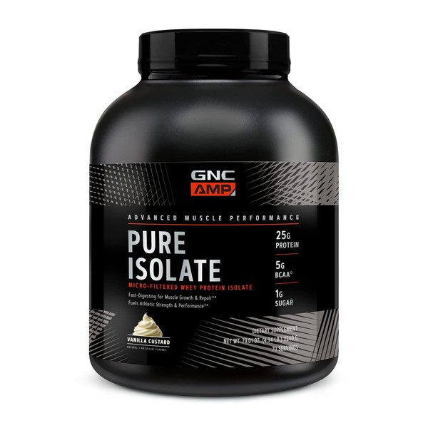GNC GNC AMP Pure Isolate Whey Protein Powder, Muscle Growth,