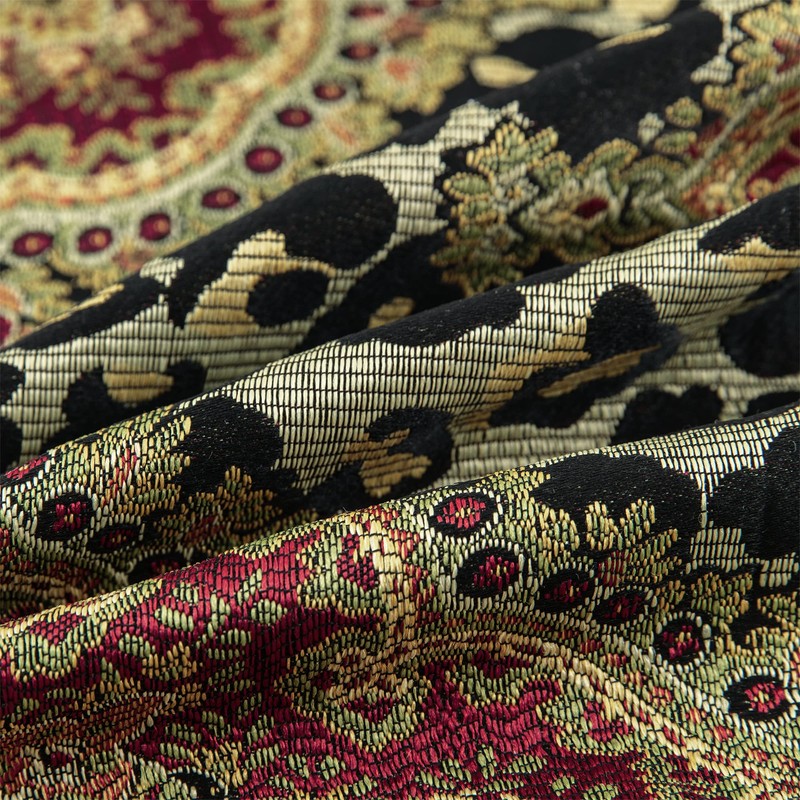 Leopard Window Waterfall Valance Curtains 1 Panel, W59 Inch