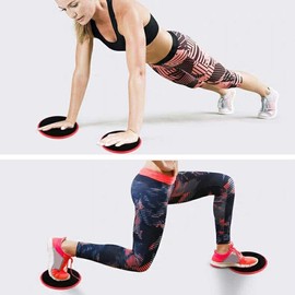 2 Pack Core Exercise Sliders - with 5 Levels Resistance Bands, Dual-Sided Gliding Discs for Stretching, Strength Training, Stability and Core Workouts