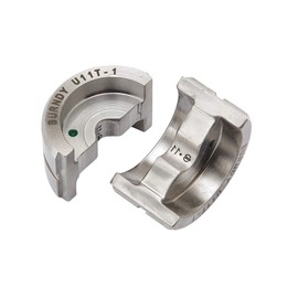 Burndy U11T1 Circular Butting Stainless Steel Twin Die, Lug Crimping Tool Dies