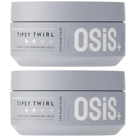 Schwarzkopf Professional OSiS Tipsy Twirl Gelee für lockiges und gewelltes Haar, starke Definition, Volumen, Leichtigkeit, Schutz gegen Feuchtigkeit, normale Befestigung, 300 ml, 2 Stück