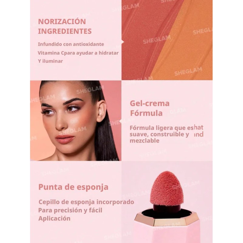 Sheglam Color Bloom Rubor Líquido Brillante Risky Business