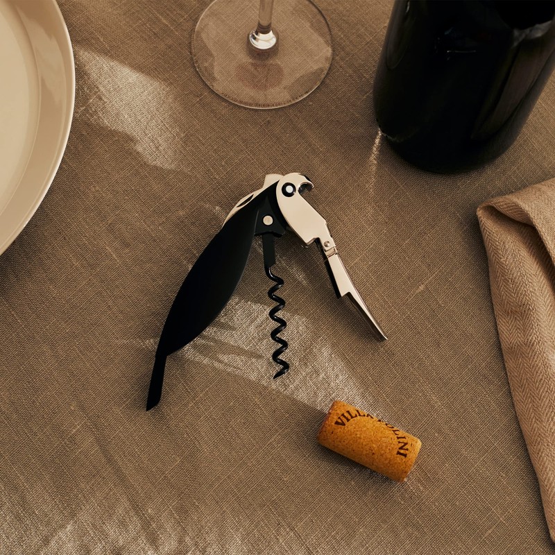 Alessi Parrot Sommelier Corkscrew Made of Cast Aluminium and PC,