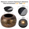 NFEVER Solar Lantern Replacement Top: 2 Pack Round LED Light