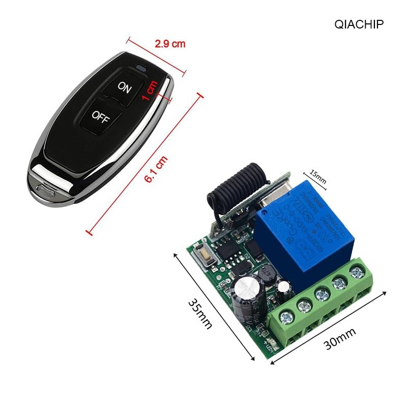 QIACHIP 433 MHz DC 5 V 6 V 12 V