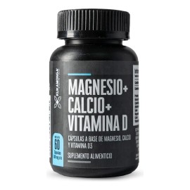 Kit De 2 Frascos De Magnesio Calcio Vitamina D 60 Cps Sin Sabor
