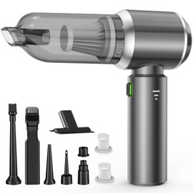 Aspirador de Mano, 18000Pa Mini Aspirador Recargable, Aspiradoras de Mano Coche 3 en 1 con Motor sin escobillas, Aspirador sin Cable para Coche, para 