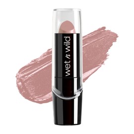 wet n wild Lipstick Mega Last High-Shine Lipstick Lip Color Makeup, Peach Peach Please Silk Finish Lipstick A Short Affair Pink