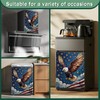 Bald Eagle Dishwasher Magnets Decorative Cover,4th of July Waterproof Magnetic