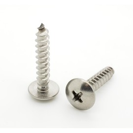 100 Qty #10 x 1" Truss Head 304 Stainless Phillips Head Wood Screws (BCP97)