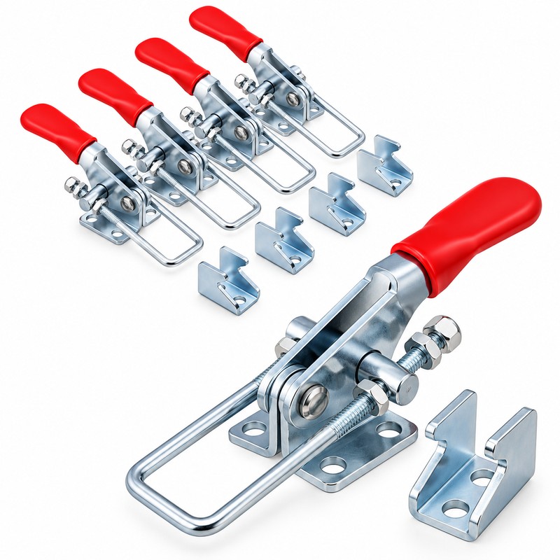 Toggle Clamps Set for Woodworking and Metal Projects – 4-Piece