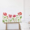 Fujitoya Wall Sticker Pink Flowers Purple Grass Kwai Wall Decor
