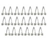20 Pcs Metal Interior Trim Panel Lining Spring Clips Vehicle