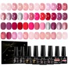 MTSSII Gel Nail Polish Set,UV/LED Soak Off,Gel Nail Kit Art