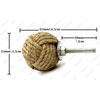 Maximus International's Jute Rope Door Knobs/Rope Knot Drawer Pulls and