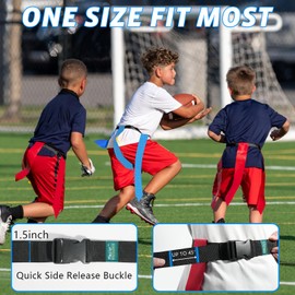 Mao'er Flag Football Belts, 14 Player Flag Football Set with 42 Flags For Kids Youth And Adults Training Equipment
