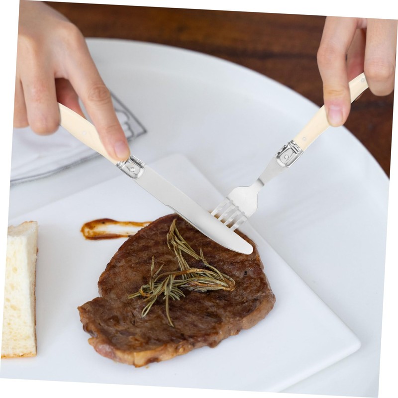 ABOOFAN 1 Set Stainless Steel Cutlery Fork Spoon Kit with