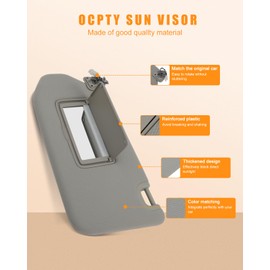 OCPTY Left Driver Side Sun Visor with Sunroof fit for 2013 2014 2015 2016 2017 2018 for Nissan Pathfinder 2014 2015 2016 2017 for Infiniti QX60 2013 for Infiniti JX35(96401-9PB0A, Tan Beige)