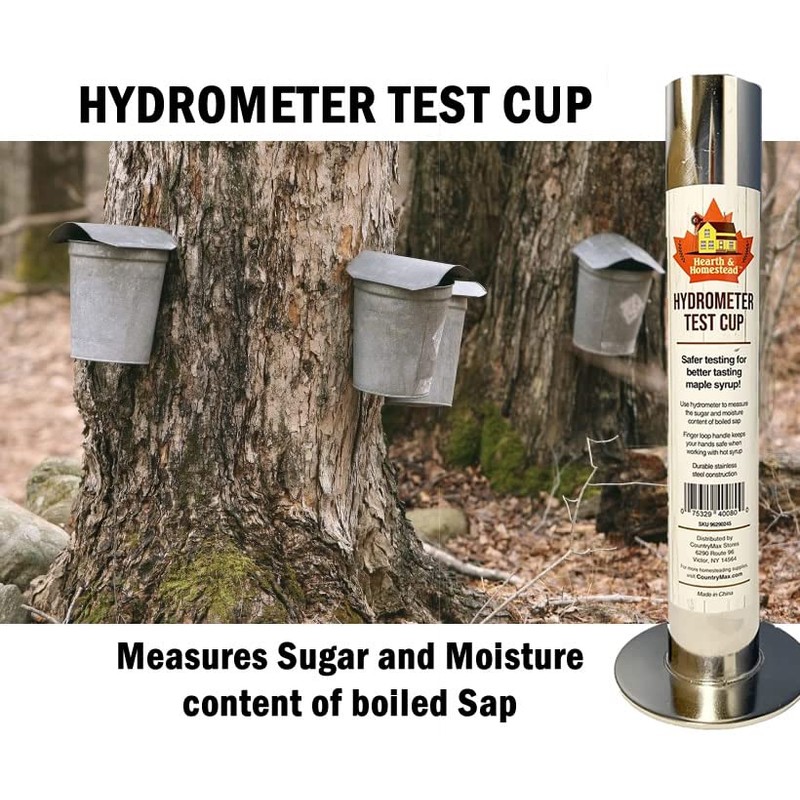 CountryMax Sap Hydrometer Test Cup for Measuring Sugar and Moisture