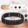 Mahnco Magnetic Bracelet for Men Adjustable Titanium Steel Men’s 4-in-1