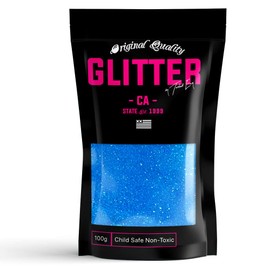 Blue Rainbow Premium Glitter Multi Purpose Dust Powder 100g / 3.5oz for use with Arts & Crafts Wine Glass Decoration Weddings Cards Flowers Cosmetic Face Body (PACKAGING MAY VARY)