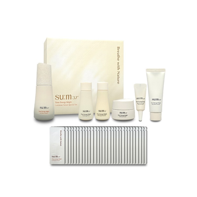 Breath37 Time Energy Bright Luminous Serum Set Reverse Pack /