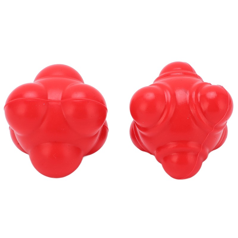 2pcs Rubber Reaction Bounce Balls Irregular Shape Reaction Balls for