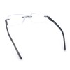 Luxury Light Weight Rimless Spring Hinge Narrow Rectangle Reading Glasses