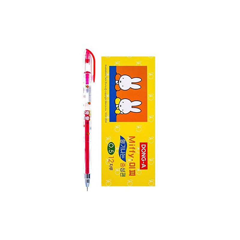 X12 Dong-a Miffy 0.5mm Gel Ink Scented Rollerball Pen -