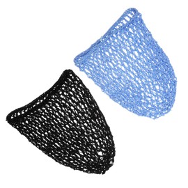 PACKOVE Elastic Band Hair Nets for Women Crocheted Mesh Ponytail Hat Bonnet for Sleeping Hair Care Tools for Family Use