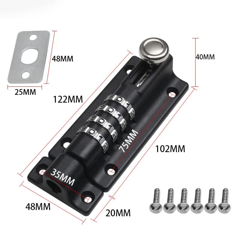 WANGCL Door Lock with Number Code, 4 Digit Weatherproof Door