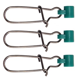 AGOOL Fishing Line Sinker Slide with Hooked Snap - 10/60pcs High-Strength Braid Line Sinker Slider with Safety Snap Stainless Steel Snap Kit Fishing Accessories