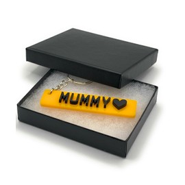 Sonnet Signs Car Number plate Keyring Car Registration Licence Plate Key Ring Name Keychain, Number Plate Father's Day, Mother's Day, Valentine's Day, Birthday Unique Idea with Box (MUMMY, Yellow)