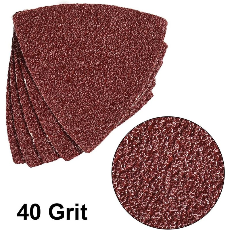 MACHSWON Triangular Sanding Paper,Triangle Oscillating Multi Tool,Hook and Loop Sanding