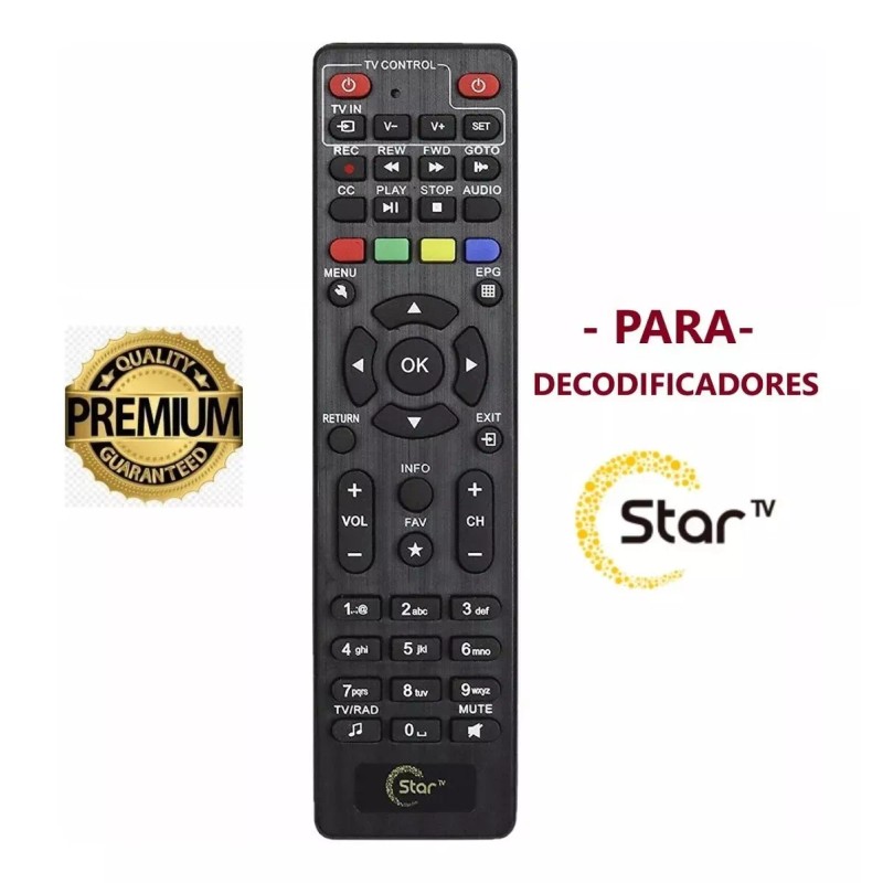 Ecom Experts Control Remoto Para Star Tv Decodificador