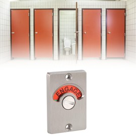 Indicator Privacy Latch Door, Occupied Door Lock, Toilet Door Locks, Free - Locked, Lock, Free, Locked, Screws, Bathroom, Toilet