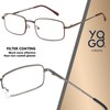 Success Eyewear Reading Glasses Set of 3 Metal Full Rim