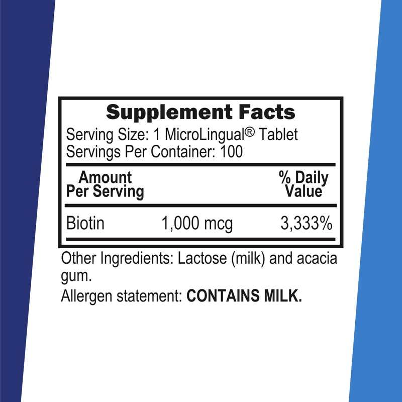 Superior Source Biotin 1000 mcg. Under The Tongue Quick Dissolve