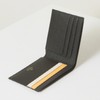 Hazzys (대전신세계)블랙 로고배색 소가죽 반지갑HJWA3F506BK (Daejeon Shinsegae) Black Logo Contrast