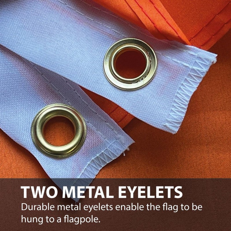 NWFlags Plain Orange Flag 18" x 12" 75d Premium Polyester