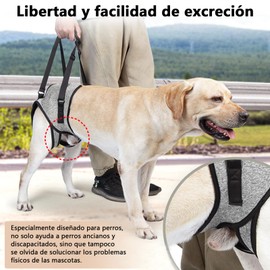 Arnés de Elevación para Perro,Ownpets Arnés de Elevación para Perros，Arneses ajustables, de apoyo para perros, de movilidad asistida y para personas mayores para perros heridos y discapacitados (XL)