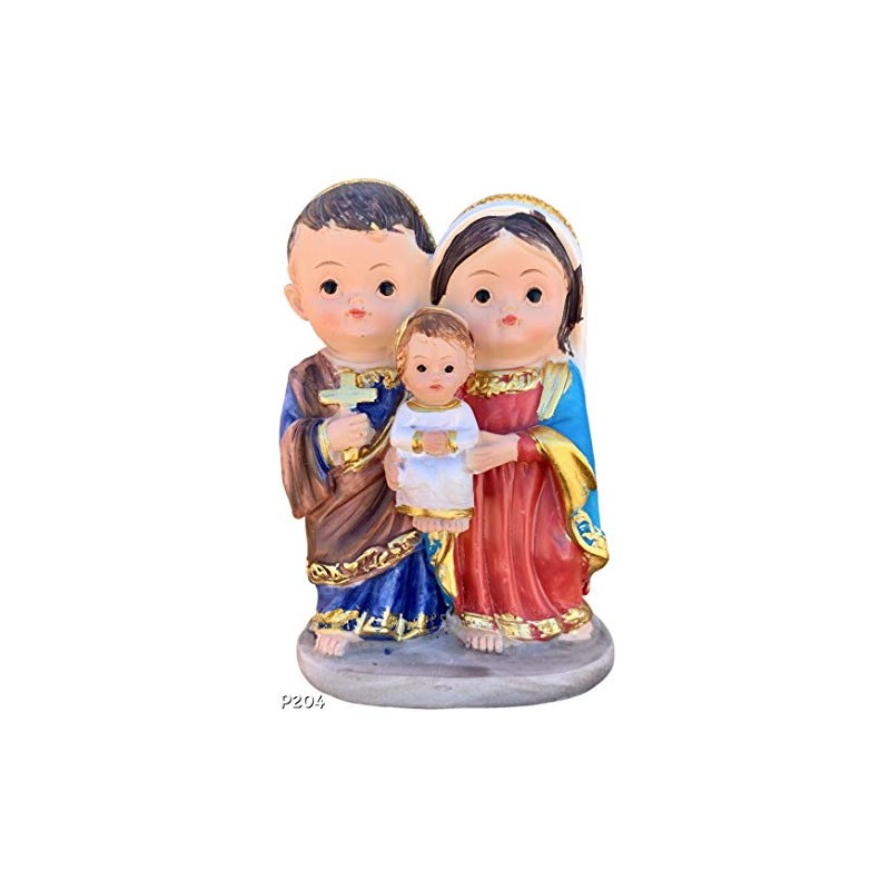 Luciana Collection >Statua 4" of Sagrada Familia Baby Face/Holy Family