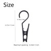 Fokroin Pack of 6 Clothes Pegs, Boot Clips, Tent Clips,
