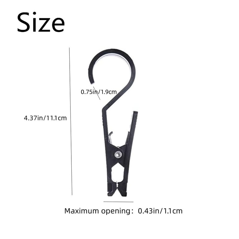 Fokroin Pack of 6 Clothes Pegs, Boot Clips, Tent Clips,
