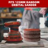 Pukamam 140PCS 125mm Sanding Discs 40/60/80/120/180/240/400 Grit for Random Orbital
