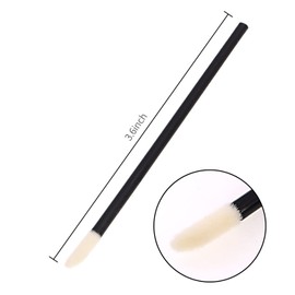 DBOO 100 PCS Disposable Lip Gloss Brush - Lipstick Concealer Brushes - Lip Applicator Wands Perfect for Lips, Eyes and Makeup Application (Black)