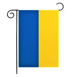 Kind Girl Ukraine Flag, 12 x 18 inches, Fade Resistant Polyester, Garden Decoration, Double-Sided, Independence Day