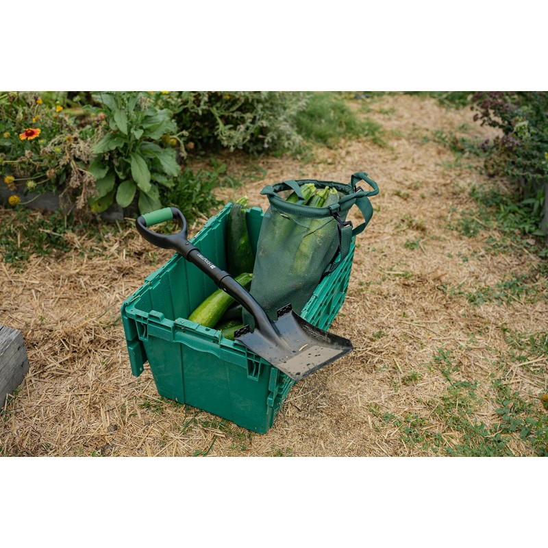 Hooyman Mini Transfer Shovel with Heavy Duty Carbon Steel Construction,